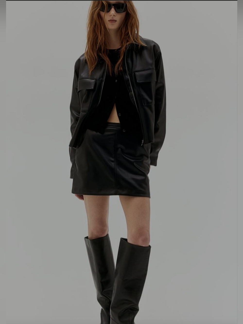 H&M  Faux Leather‎ mini skirt